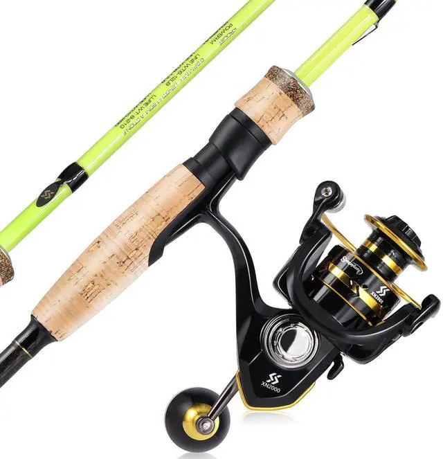 Main image of Fishing Rod and Reel Combo, Stainless Steel Guides Fishing Pole with Spinning Reel Combo for Saltwater and Freshwater