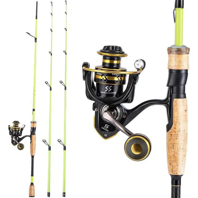 Alt view image 2 of 7 - Fishing Rod and Reel Combo, Stainless Steel Guides Fishing Pole with Spinning Reel Combo for Saltwater and Freshwater