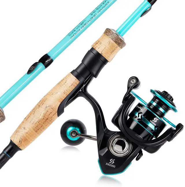 Main image of Fishing Rod and Reel Combo, Stainless Steel Guides Fishing Pole with Spinning Reel Combo for Saltwater and Freshwater