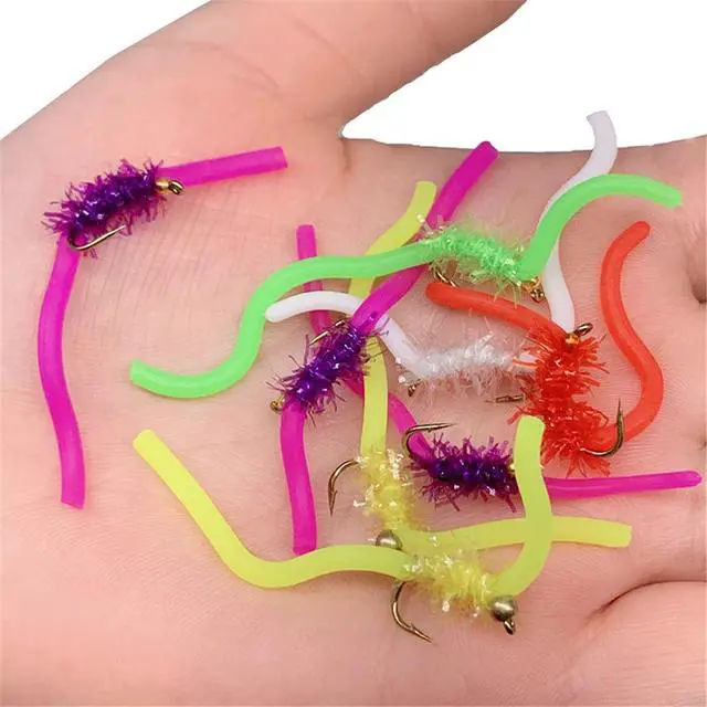 Alt view image 7 of 7 - OutdoorFishing Fly Fishing Flies Kit Fly Assortment Trout Bass Fishing with Fly Box, 33/48/72/100/114/148pcs with Dry/Wet Flies, Nymphs, Streamers, Popper