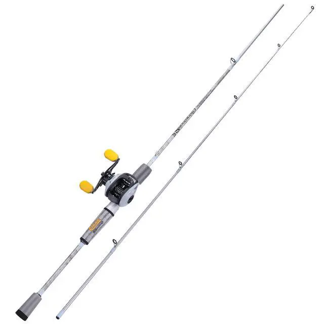 Alt view image 2 of 7 - Spinning& Casting Fishing Rod Combos with Graphite 2Pc Blanks Fishing Reel for Bass Fishing