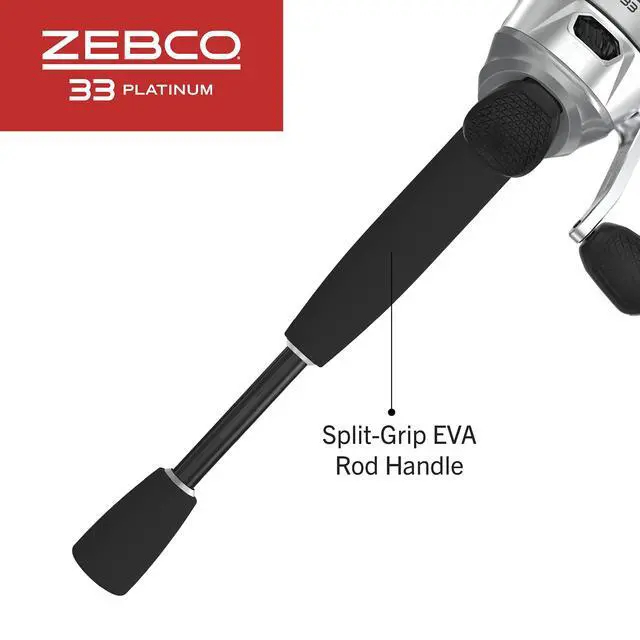 Alt view image 6 of 7 - 33 Platinum Spincast Reel and Fishing Rod Combo, Anti-Reverse Clutch