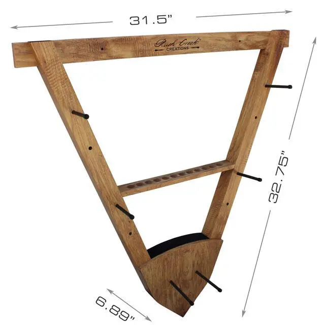 Alt view image 3 of 7 - Wall Mounted Bow and Arrow Display Rack for Hunting & Archery Accessories Real Tree 3-Bow Holder & 12-Arrow Storage Handcrafted Small Bows & Big Bow Hanger w/Arrow Holders