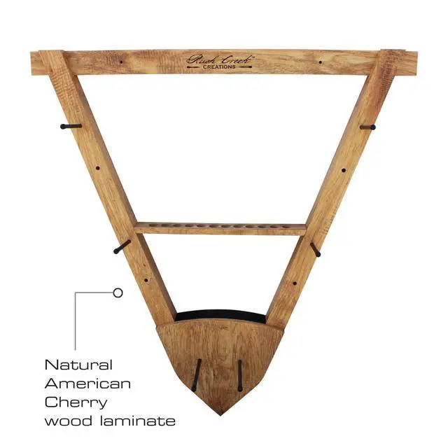 Alt view image 7 of 7 - Wall Mounted Bow and Arrow Display Rack for Hunting & Archery Accessories Real Tree 3-Bow Holder & 12-Arrow Storage Handcrafted Small Bows & Big Bow Hanger w/Arrow Holders
