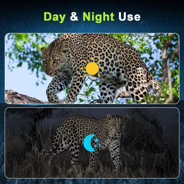Alt view image 7 of 7 - 4K Night Vision Goggles, Night Vision Binoculars with Rangefinder, 3.2" HD Screen, 5000mAh Rechargeable Battery, 32GB TF Card for Adults, Camping, Wildlife Observation