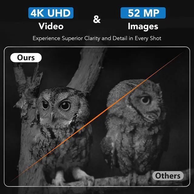 Alt view image 2 of 6 - Night Vision Goggles Binoculars with Remote Monitor on App | Crystal Clear 4K UHD Video & 52MP Full Color Photos on 4" HD Screen |10X Zoom Ideal for Camping Hunting & Wildlife Observation