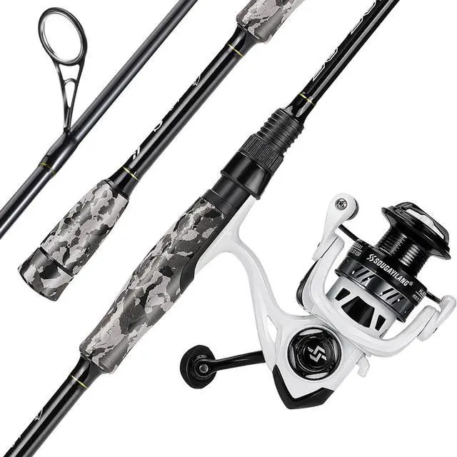 Main image of Fishing Rod and Reel Combo, Stainless Steel Guides Fishing Pole with Spinning Reel Combo for Bass Fishing