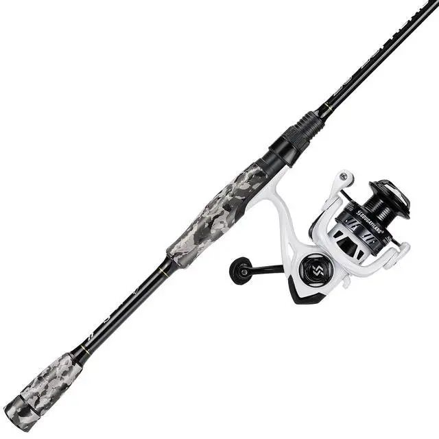 Alt view image 2 of 7 - Fishing Rod and Reel Combo, Stainless Steel Guides Fishing Pole with Spinning Reel Combo for Bass Fishing