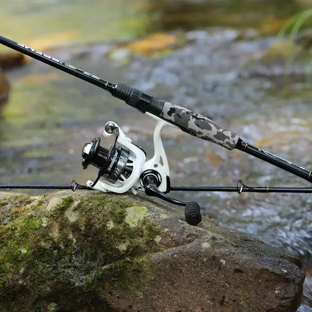 Alt view image 7 of 7 - Fishing Rod and Reel Combo, Stainless Steel Guides Fishing Pole with Spinning Reel Combo for Bass Fishing
