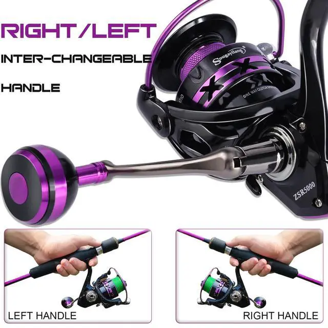 Alt view image 4 of 7 - Fishing Rod and Reel Combo, Stainless Steel Guides Fishing Pole with Spinning Reel Combo for Saltwater and Freshwater