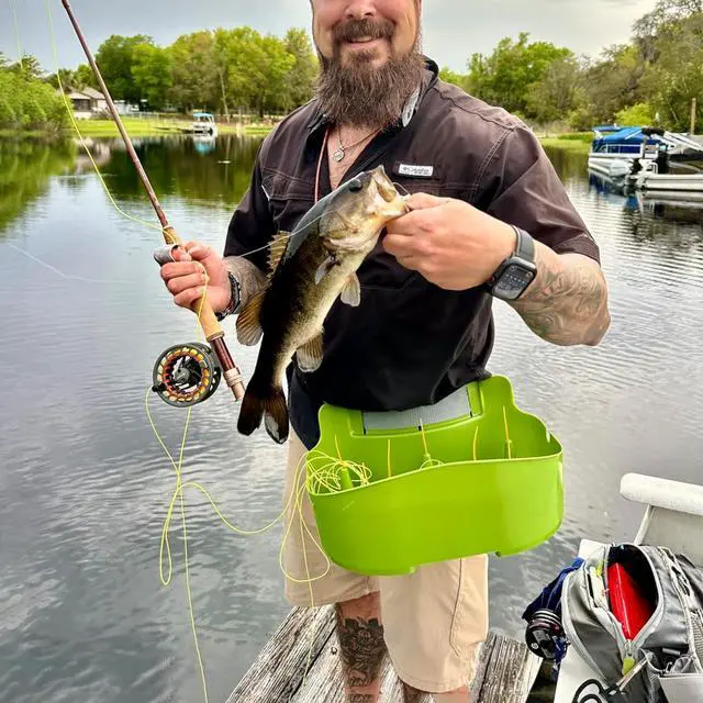 Alt view image 3 of 5 - Fly Line Basket Authentic Danish Fisker Design Fishing Stripping Basket Ergonomic Smooth Curved Super Light Tangles with Silicone Spike for Line Tray