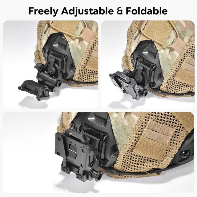 Alt view image 5 of 7 - NVG Mount for PVS14/15/18 G24 Night Vision Goggles Adjustable L4 G24 Metal NVG Helmet Mount PVS 31 CNC Dovetail NVG Mount