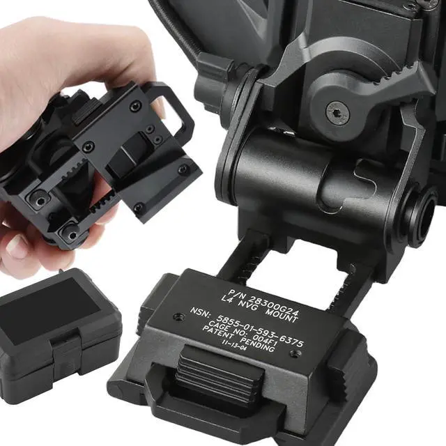 Alt view image 3 of 7 - NVG Mount for PVS14/15/18 G24 Night Vision Goggles Adjustable L4 G24 Metal NVG Helmet Mount PVS 31 CNC Dovetail NVG Mount