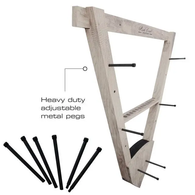 Alt view image 5 of 6 - Wall Mounted Bow and Arrow Display Rack for Hunting & Archery Accessories Real Tree 3-Bow Holder & 12-Arrow Storage Handcrafted Small Bows & Big Bow Hanger w/Arrow Holders