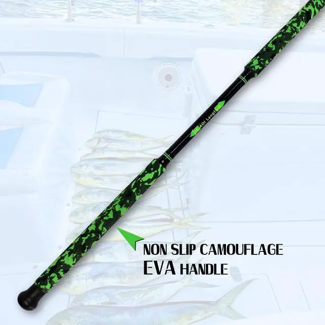 Alt view image 4 of 7 - Fishing Gaff Portable Travel Fish Gaff with S316 Stainless Steel Fishing Hook Non-Slip Camouflage Handle 1Piece/2Piece Gaff for Saltwater Offshore 4'/6'/8'