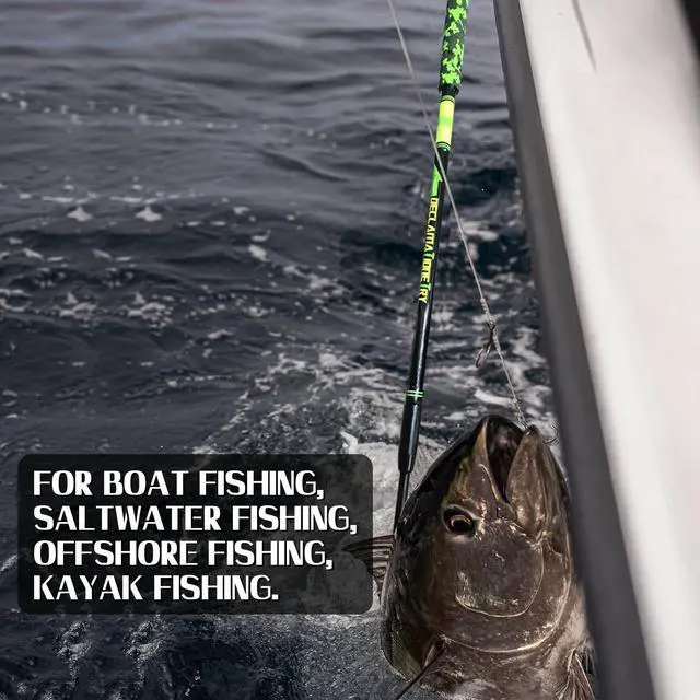 Alt view image 6 of 7 - Fishing Gaff Portable Travel Fish Gaff with S316 Stainless Steel Fishing Hook Non-Slip Camouflage Handle 1Piece/2Piece Gaff for Saltwater Offshore 4'/6'/8'
