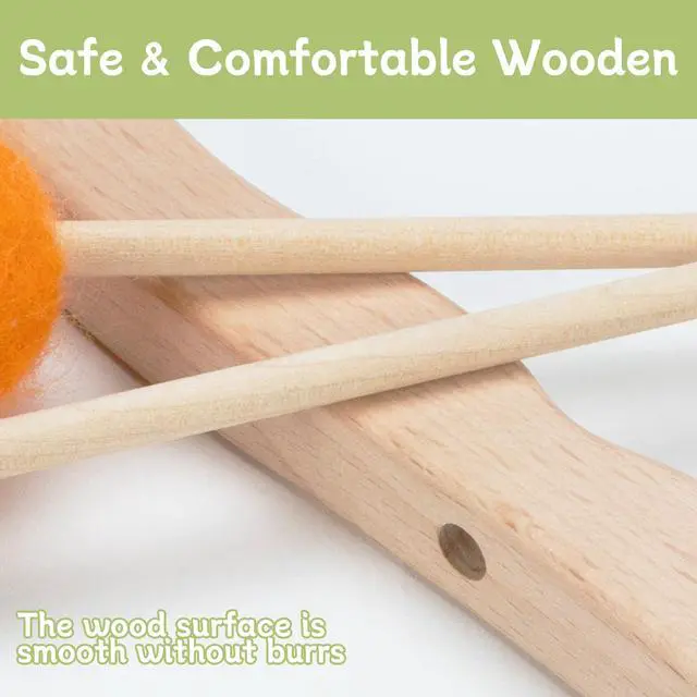 Alt view image 3 of 7 - Wooden Kids Bow and Arrow Set - Safe for Ages 3+, Indoor & Outdoor Archery Gift Toys for Children, Boys & Girls, Includes 5 Arrows, 5 Fruit Targets, 1 Cotton Quiver