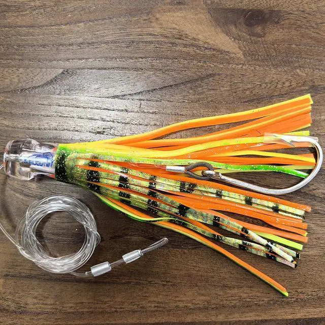 Alt view image 5 of 7 - Set 6 Pcs Saltwater Trolling Lure 6.5/7/9 inch Marlin Deep Sea Fishing Bait | For Tuna Dolphin Sailfish Shark Big Game Fishing Tackle