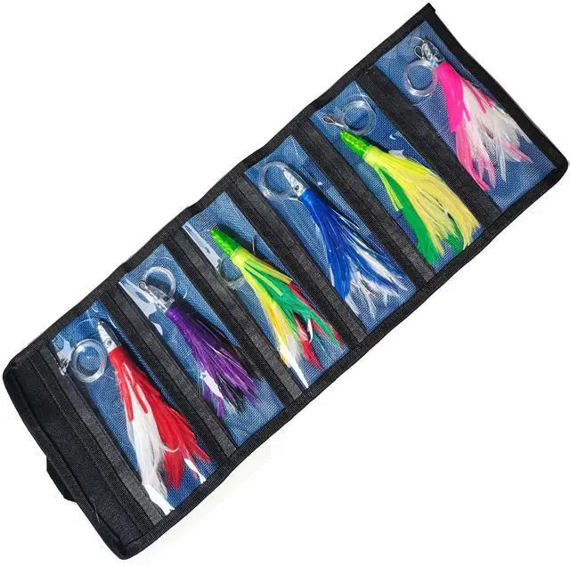 Main image of Set 6 Pcs Saltwater Trolling Lure 6.5/7/9 inch Marlin Deep Sea Fishing Bait | For Tuna Dolphin Sailfish Shark Big Game Fishing Tackle