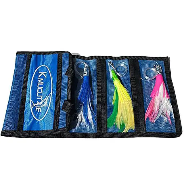 Alt view image 3 of 7 - Set 6 Pcs Saltwater Trolling Lure 6.5/7/9 inch Marlin Deep Sea Fishing Bait | For Tuna Dolphin Sailfish Shark Big Game Fishing Tackle