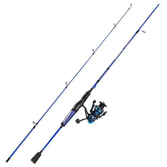 Alt view image 3 of 7 - Fishing Rod and Reel Combo, IM7 Graphite 2 Pc Blank Baitcasting Combo, Spinning Rod with SuperPolymer Handle