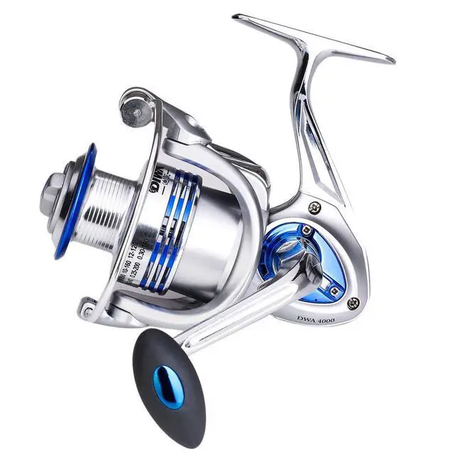 Alt view image 5 of 7 - Spinning Fishing Reels for Saltwater Freshwater 3000 4000 5000 6000 7000 Spools Ultra Smooth Ultralight Powerful Trout Bass Carp Gear Stainless Ball Bearings Metal Body Ice Fishing Reels