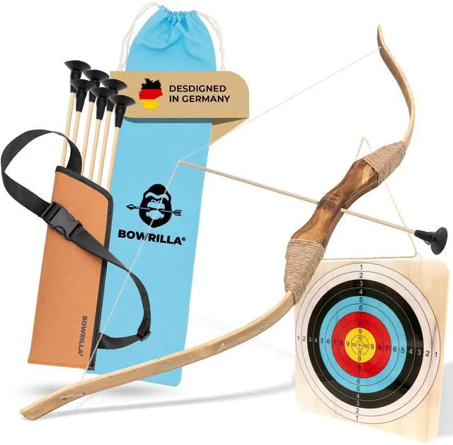 Main image of ® Kids Bow and Arrow Set - Bow and Arrow for Kids Ages 4-8, Toy Archery Set with 6 Suction Cup Arrows, Wooden Target & Quiver