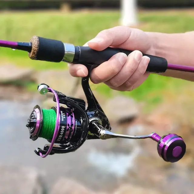 Alt view image 7 of 7 - Fishing Rod and Reel Combo, Stainless Steel Guides Fishing Pole with Spinning Reel Combo for Saltwater and Freshwater