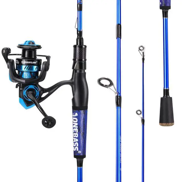 Alt view image 2 of 7 - Fishing Rod and Reel Combo, IM7 Graphite 2 Pc Blank Baitcasting Combo, Spinning Rod with SuperPolymer Handle