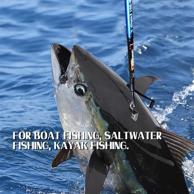 Alt view image 6 of 6 - Fishing Gaff Portable Fish Gaff with Stainless Steel Fishing Hook,Non-Slip Grip Handle and Fiberglass Shaft for Saltwater Offshore 3'/5'/6'/6'6"