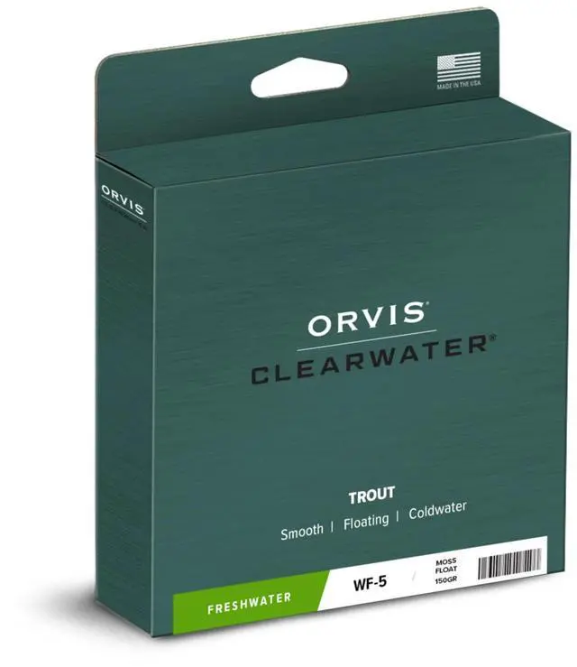 Main image of Clearwater Fly Line for Beginner & All-Around Fly Fishing | Smooth, Durable 3-9 Wt Fly Line, Front Welded Loop, 90' Weight-Forward Taper, Cool to Moderate Water