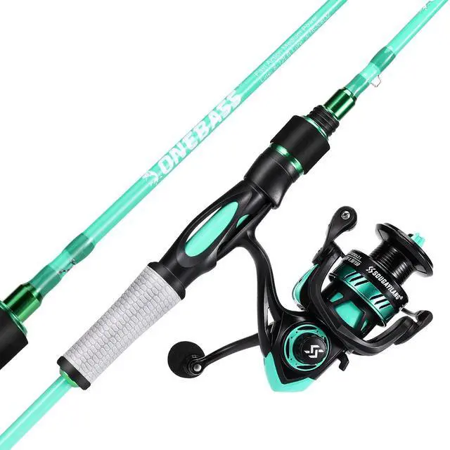 Main image of Spirit Flame Fishing Rod Reel Combo, Spinning Fishing Pole with Graphite 2Pc Blanks, Stainless Steel Guides