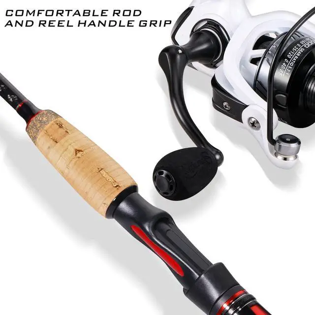 Alt view image 3 of 7 - Spinning Combo, Medium Heavy Fishing Pole and 2000 Spinning Reel Set, Fishing Rod and Reel Commbo for Bass Fishing Tackle