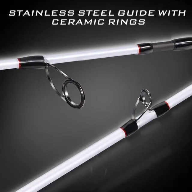 Alt view image 5 of 7 - Spinning Combo, Medium Heavy Fishing Pole and 2000 Spinning Reel Set, Fishing Rod and Reel Commbo for Bass Fishing Tackle