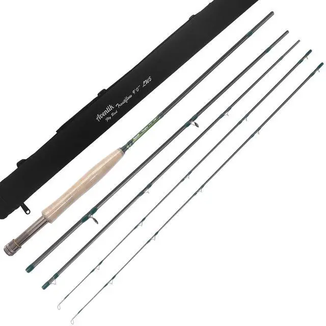 Main image of Troutflow Fly Fishing Rod, 9FT 5wt 8wt, Japan Toray 46T Carbon Fiber Fast Action 4-Piece Fly Rod with Travel Tube, Portable Performance Rod for Trout Bass