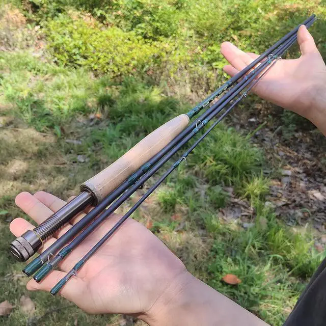 Alt view image 7 of 7 - Troutflow Fly Fishing Rod, 9FT 5wt 8wt, Japan Toray 46T Carbon Fiber Fast Action 4-Piece Fly Rod with Travel Tube, Portable Performance Rod for Trout Bass