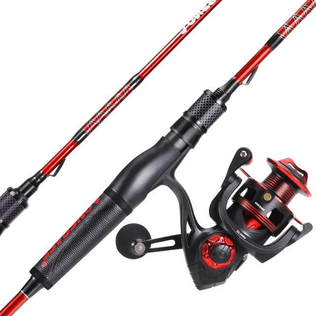 Main image of Fishing Rod and Reel Combo, IM7 Graphite 2 Pc Blank Baitcasting Combo, Spinning Rod with SuperPolymer Handle