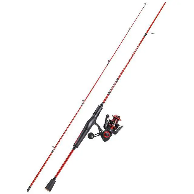 Alt view image 3 of 7 - Fishing Rod and Reel Combo, IM7 Graphite 2 Pc Blank Baitcasting Combo, Spinning Rod with SuperPolymer Handle