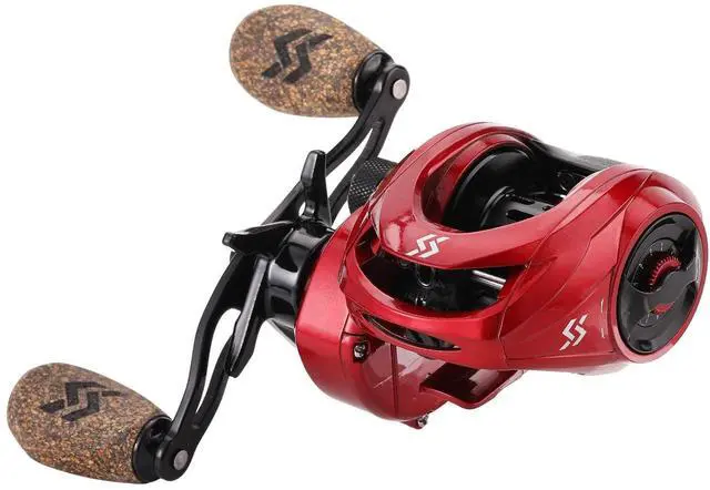 Main image of Baitcasting Reels, 8:1 Gear Ratio Fishing Reel with Magnetic Braking System Casting Reel, 9 + 1 Ball Bearings Super Smooth Anti-Corrosion Baitcaster Reel