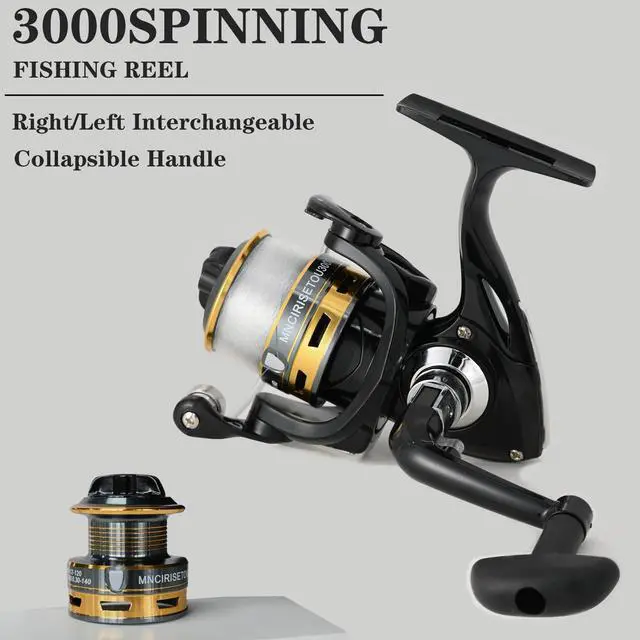 Alt view image 6 of 7 - Carbon Fiber Fishing Pole Combo Set - 2.1m/6.89ft Spinning Reel, 145pcs Accessories Kit for Saltwater & Freshwater Fishing