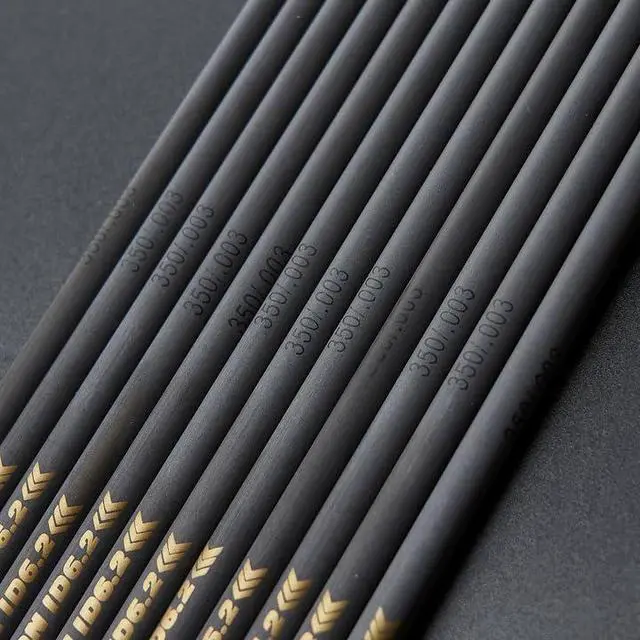 Alt view image 3 of 7 - Arrow Shafts Pure Carbon Shafts 33 Inch Arrow Tube Spine 300 350 400 500 600 for DIY Hunting Arrows Recurve Bow Compound Bow 12Pcs