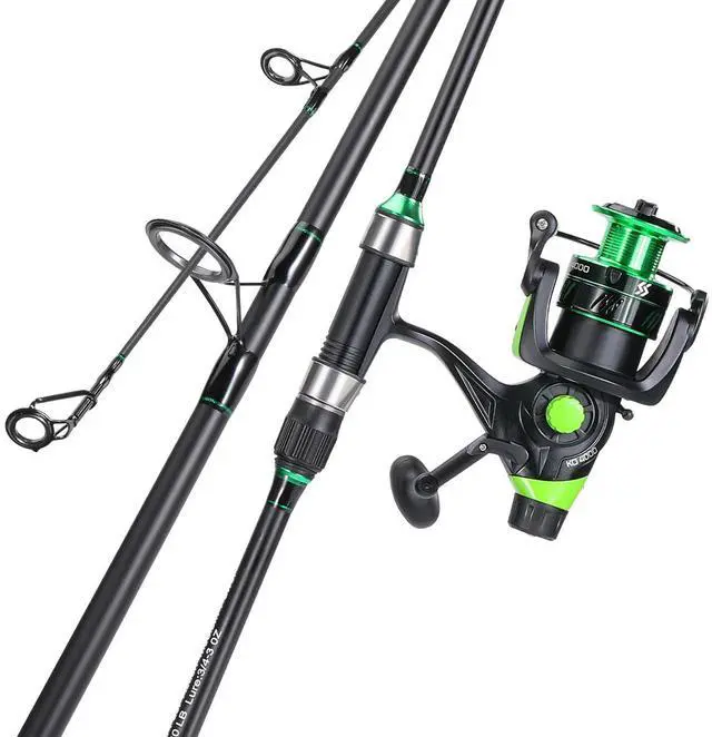 Main image of Surf Fishing Rod Combo IM8 Carbon 3 Piece Travel Spinning Rod with 4000 Size Spinning Reel (9'/10'/11'/12')