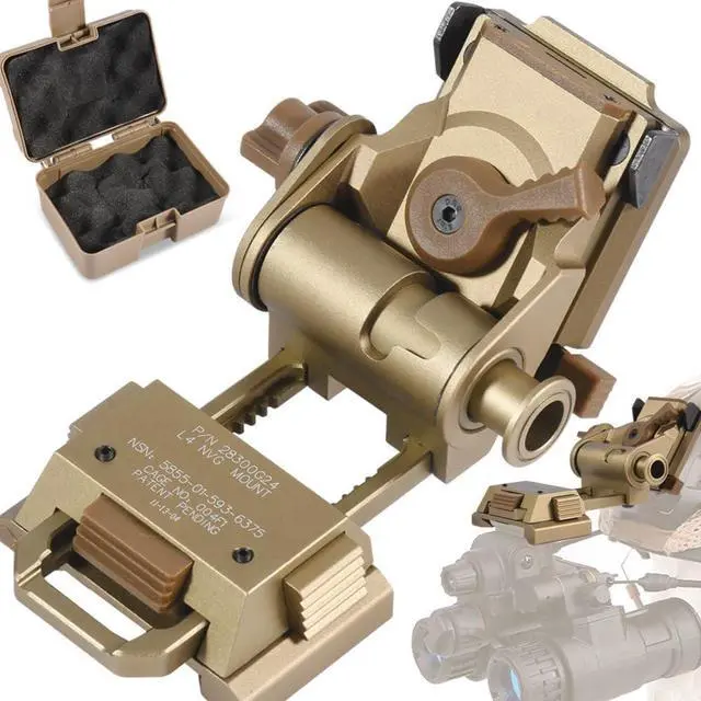 Main image of NVG Mount for PVS14/15/18 G24 Night Vision Goggles Adjustable L4 G24 Metal NVG Helmet Mount PVS 31 CNC Dovetail NVG Mount
