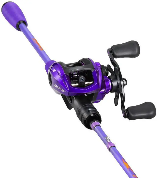 Main image of Baitcaster Combo IM6 Graphite M/MH 2-Piece Rod, Stainless Steel Guides with Ceramic Rings,6.3:1 Gear Ratio High Speed Reel for Bass,Walleye, Catfish, Panfish Fishin