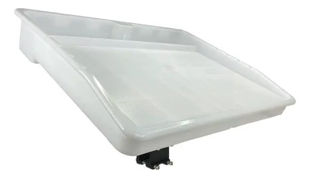 Alt view image 3 of 6 - Bait Cutting Board for Boat - Adjustable Fish Cleaning Filet Table with Compartments, Knife Slots, and Engraved Fish Scale | Easy to Transport & Store (Rail Mount) White