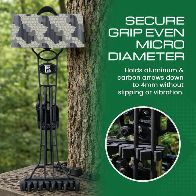 Alt view image 5 of 7 - Compound Bow Quiver - 5 Arrow Archery Quiver for Compound Bow, Universal Arrow Holder for Aluminum or Carbon Arrows - with Broadhead Capture System