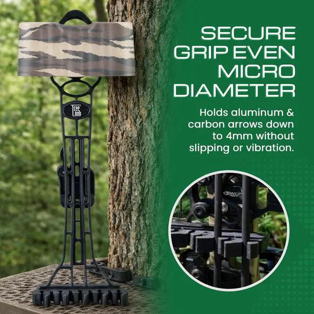 Alt view image 5 of 7 - Compound Bow Quiver - 5 Arrow Archery Quiver for Compound Bow, Universal Arrow Holder for Aluminum or Carbon Arrows - with Broadhead Capture System