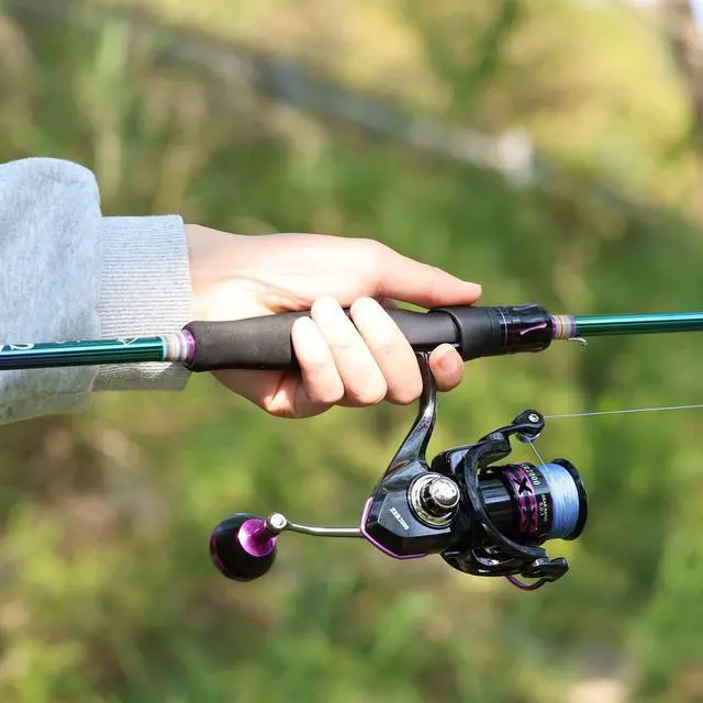 Alt view image 6 of 7 - Fishing Rod and Reel Combo, Medium Fishing Pole with Baitcasting Reel Combo, 2-Piece Fishing Combo