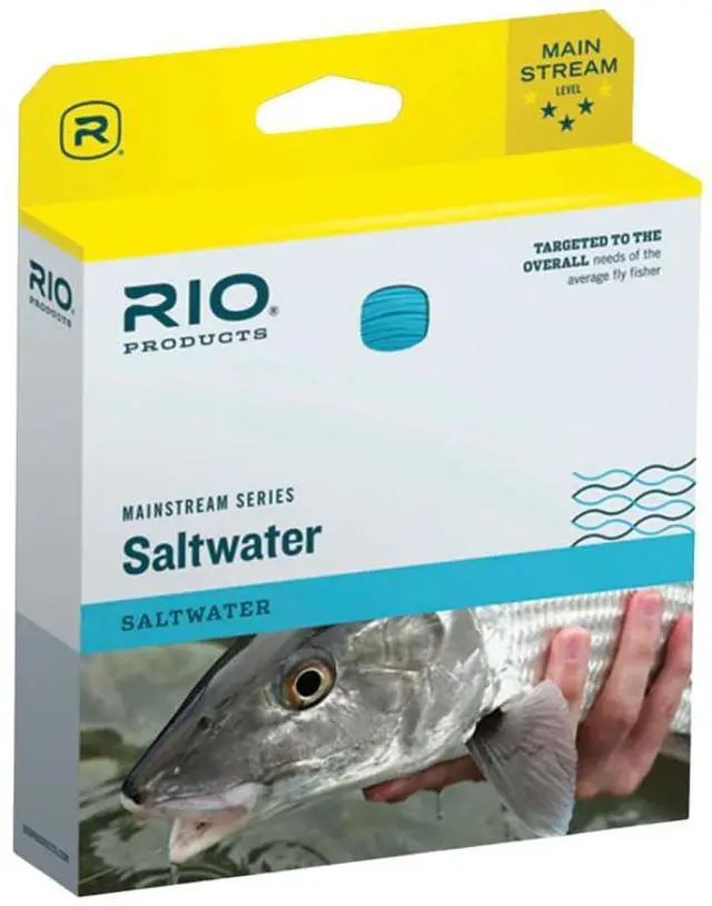 Main image of Mainstream Saltwater Fly Line, Floating Saltwater Fly Fishing Line, Easy Casting for Any Angler Targeting Bonefish, Permit, Tarpon, and Other Species, Blue