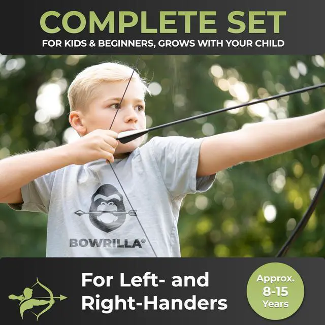 Alt view image 2 of 7 - ® Bow and Arrow for Kids | Beginners Archery Set with 6 Arrows, Ideal for Kids & Teens 8 to 15 Years | 3-Piece Take-Down Recurve Youth Bow and Arrow Set, Perfect for Left & Right Handers